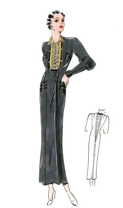 Framed Print : Original Fashion Illustration by Dora Sprinzel Framed Print : Original Fashion Illustration by Dora Sprinzel