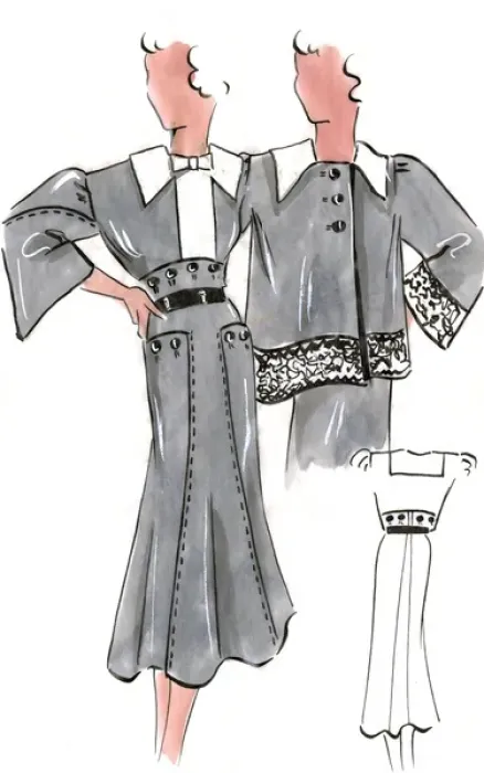 Framed Print : Original Fashion Illustration by Dora Sprinzel Framed Print : Original Fashion Illustration by Dora Sprinzel