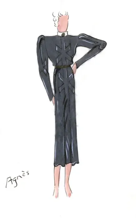 Framed Print : Original Fashion Illustration by Dora Sprinzel Framed Print : Original Fashion Illustration by Dora Sprinzel