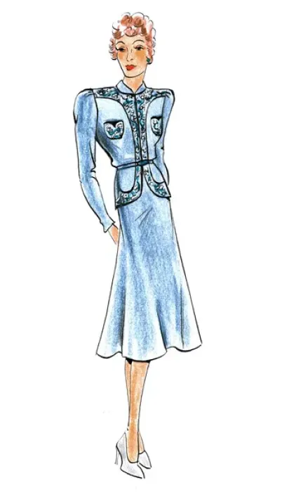Framed Print : Original Fashion Illustration by Dora Sprinzel Framed Print : Original Fashion Illustration by Dora Sprinzel