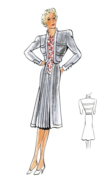 Framed Print : Original Fashion Illustration by Dora Sprinzel Framed Print : Original Fashion Illustration by Dora Sprinzel