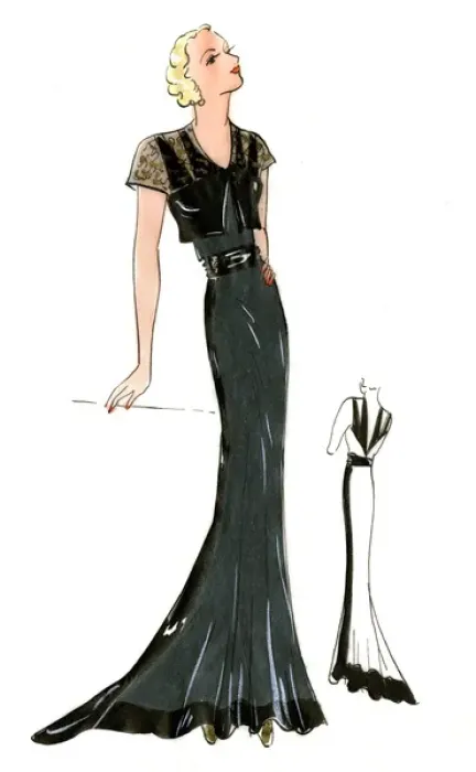 Framed Print : Original Fashion Illustration by Dora Sprinzel Framed Print : Original Fashion Illustration by Dora Sprinzel
