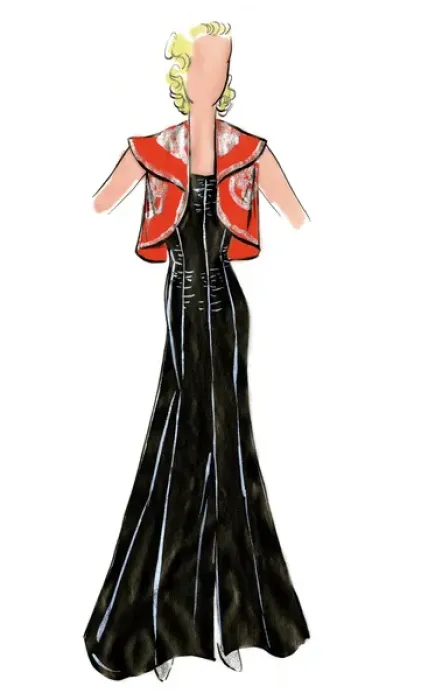 Framed Print : Original Fashion Illustration by Dora Sprinzel Framed Print : Original Fashion Illustration by Dora Sprinzel