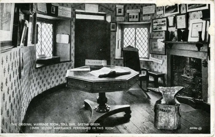 Framed Print : The Original Marriage Room, Toll Bar, Dumfriesshire Framed Print : The Original Marriage Room, Toll Bar, Dumfriesshire