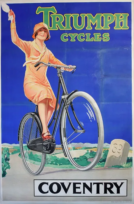 Framed Print : Original Poster - Triumph Cycles Framed Print : Original Poster - Triumph Cycles