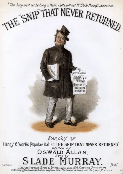 Framed Print : Original Sheet Music Cover - Street Traders etc Framed Print : Original Sheet Music Cover - Street Traders etc