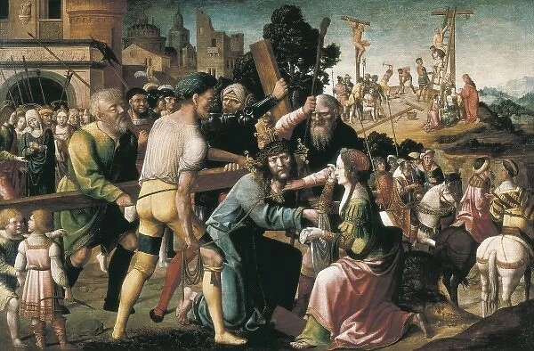 ORLEY, Bernard van (1488-1542). Road to Calvary