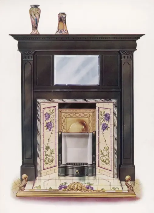Framed Print : Ornamental Fireplace Framed Print : Ornamental Fireplace