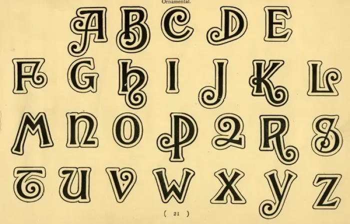 Framed Print : Ornamental ornate alphabet, upper case A-Z Framed Print : Ornamental ornate alphabet, upper case A-Z