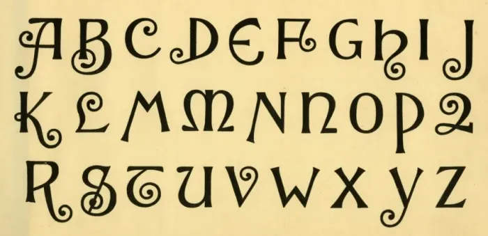 Framed Print : Ornamental script alphabet, upper case A-Z Framed Print : Ornamental script alphabet, upper case A-Z