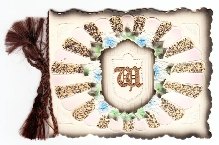 Framed Print : Ornate greetings card with initial M Framed Print : Ornate greetings card with initial M