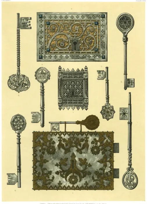 Framed Print : Ornate locks and keys Framed Print : Ornate locks and keys