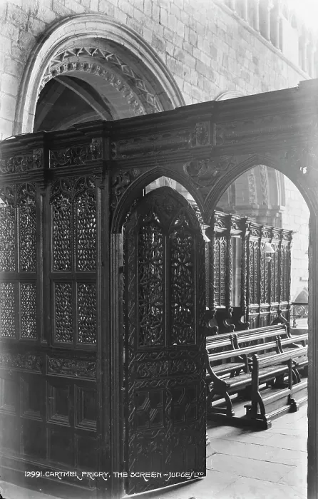 Framed Print : The Ornate Screen of Cartmel Priory Framed Print : The Ornate Screen of Cartmel Priory