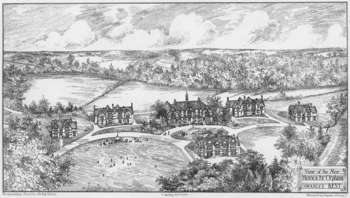 Framed Print : Orphan Homes, Swanley Framed Print : Orphan Homes, Swanley