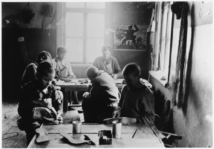 Framed Print : Orphan Shoe-Makers Framed Print : Orphan Shoe-Makers