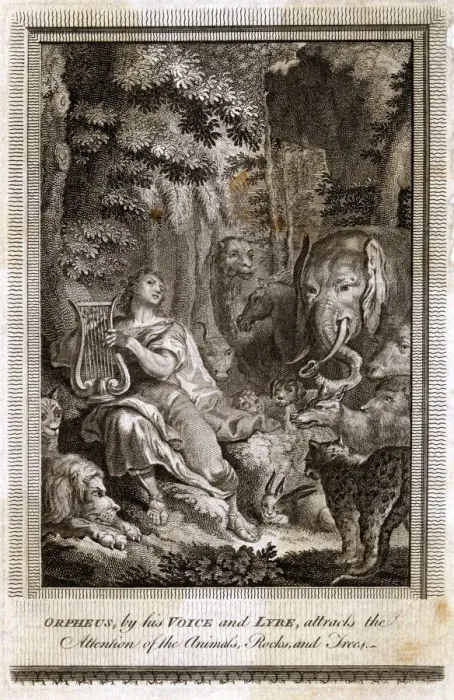 Framed Print : ORPHEUS AND ANIMALS Framed Print : ORPHEUS AND ANIMALS