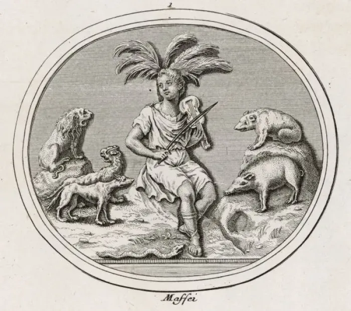 Framed Print : Orpheus and Animals Framed Print : Orpheus and Animals