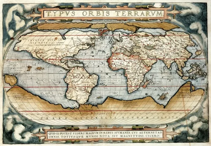 Framed Print : ORTELIUS, Abraham (1527-1598). Theatrum Orbis Framed Print : ORTELIUS, Abraham (1527-1598). Theatrum Orbis