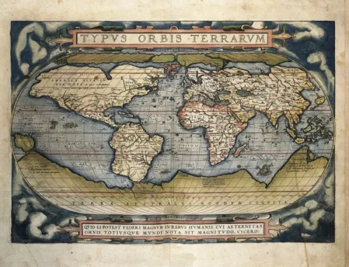 Framed Print : ORTELIUS, Abraham (1527-1598). Theatrum Orbis Framed Print : ORTELIUS, Abraham (1527-1598). Theatrum Orbis