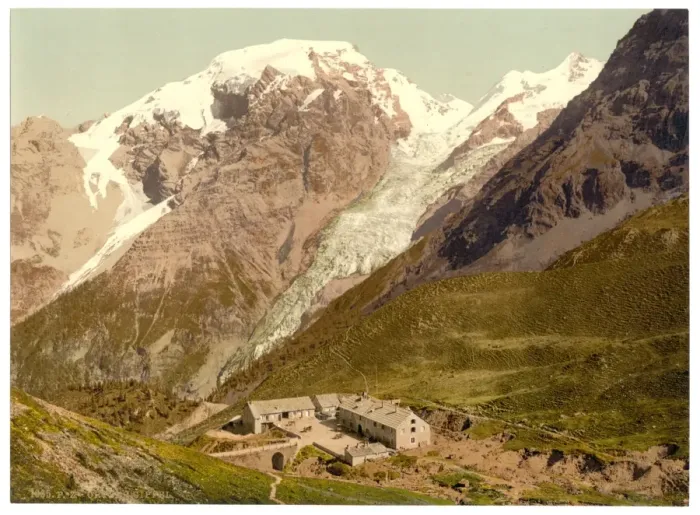 Framed Print : Ortler Territory, the summit of the Ortler, seen from the Fr Framed Print : Ortler Territory, the summit of the Ortler, seen from the Fr