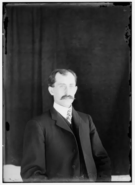 Framed Print : Orville Wright, age 34, head and shoulders, with mustache Framed Print : Orville Wright, age 34, head and shoulders, with mustache