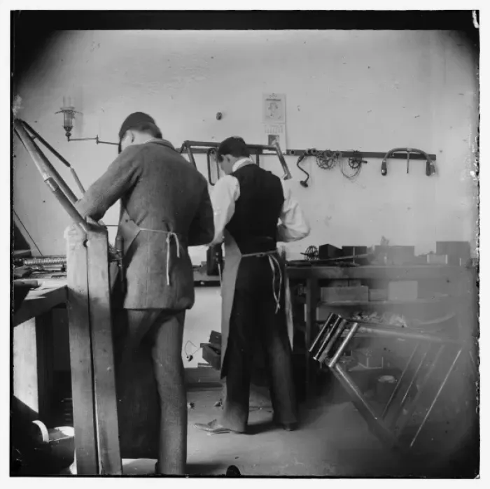 Framed Print : Orville Wright and Edwin H. Sines, neighbor and boyhood frie Framed Print : Orville Wright and Edwin H. Sines, neighbor and boyhood frie