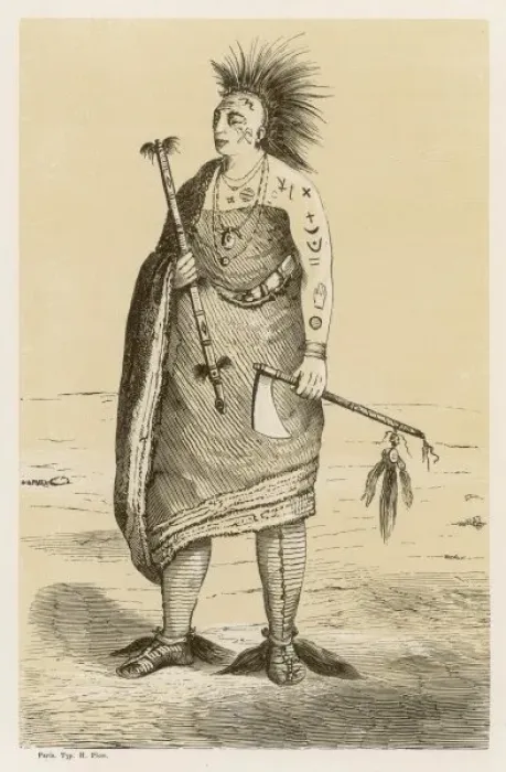 Framed Print : Osage Warrior Framed Print : Osage Warrior