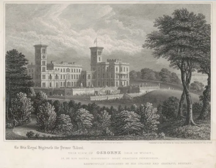 Framed Print : Osborne House 1849 Framed Print : Osborne House 1849