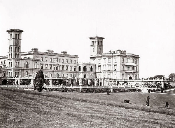 Osborne House, royal residence, Isle of Wight, c. 1870 s