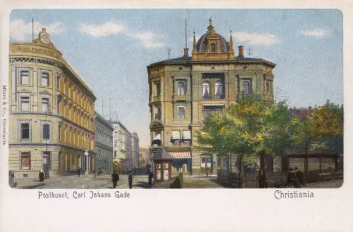 Framed Print : Oslo, Norway - Carl Johans Street Framed Print : Oslo, Norway - Carl Johans Street