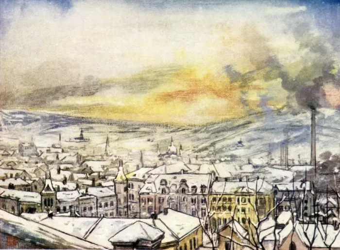 Framed Print : Oslo / Snow / General View Framed Print : Oslo / Snow / General View