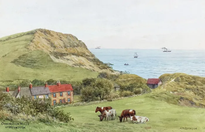 Framed Print : Osmington Mills, near Weymouth, Dorset Framed Print : Osmington Mills, near Weymouth, Dorset
