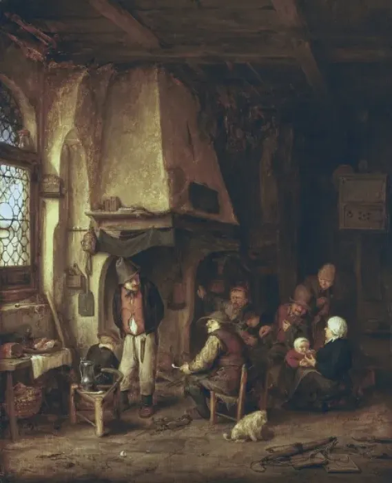 Framed Print : OSTADE, Adriaen van (1610-1684). The Skaters Framed Print : OSTADE, Adriaen van (1610-1684). The Skaters