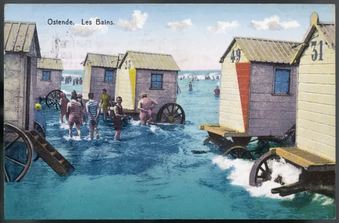 Framed Print : OSTEND / BATHING MACHINES Framed Print : OSTEND / BATHING MACHINES