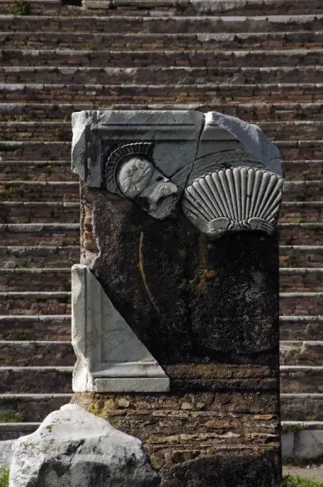 Framed Print : Ostia Antica. Capitolium. Altar Framed Print : Ostia Antica. Capitolium. Altar