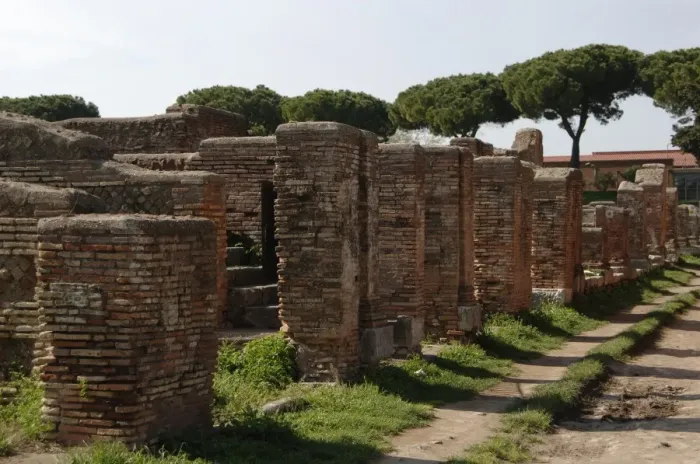 Framed Print : Ostia Antica. Via Horrea Epagathiana Framed Print : Ostia Antica. Via Horrea Epagathiana
