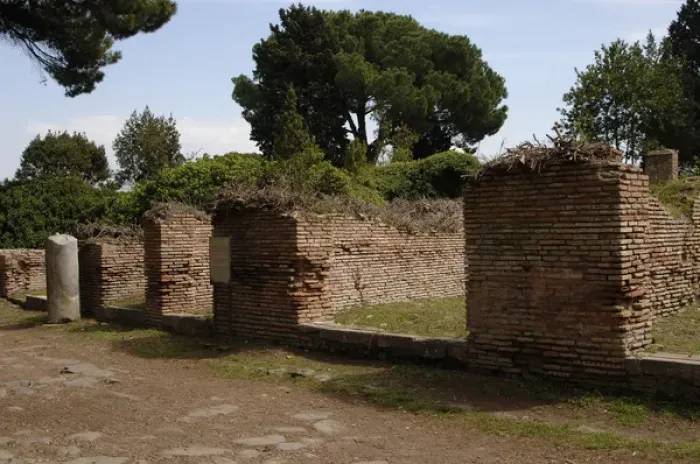 Framed Print : Ostia Antica. House of Augustales Framed Print : Ostia Antica. House of Augustales