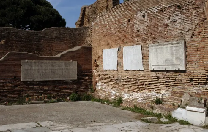 Framed Print : Ostia Antica. House of Triclini Framed Print : Ostia Antica. House of Triclini