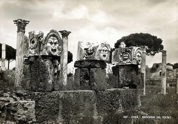 Ostia, Rome, Italy - Theatrical Masks