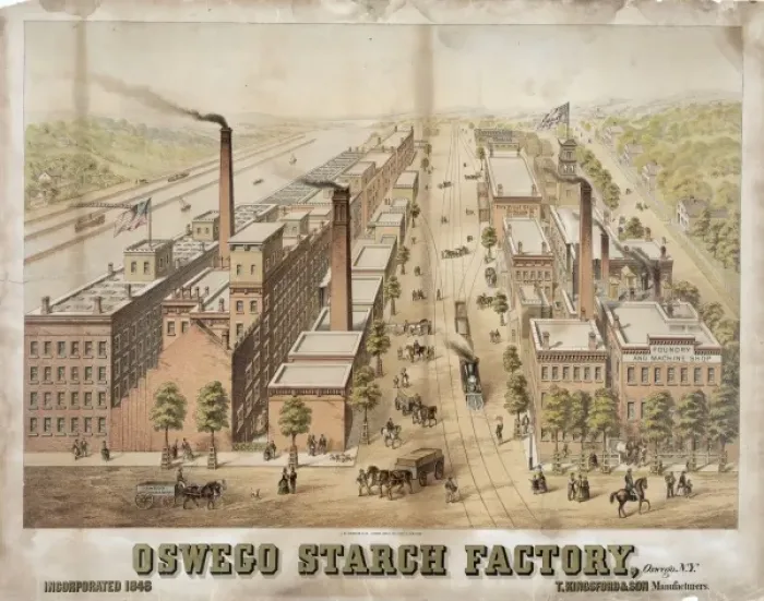 Framed Print : Oswego starch factory, Oswego, N. Y Framed Print : Oswego starch factory, Oswego, N. Y