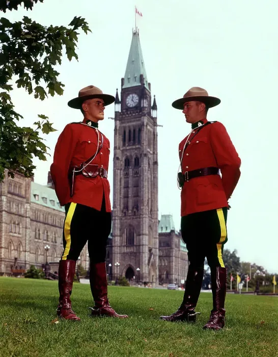 Framed Print : Ottawa, Ontario, Canada - Two Officers of the RCMP Framed Print : Ottawa, Ontario, Canada - Two Officers of the RCMP