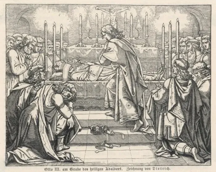Framed Print : Otto III & Adalbert Framed Print : Otto III & Adalbert