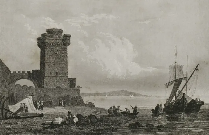 Framed Print : Ottoman domination period. Rhodes island. Engraving