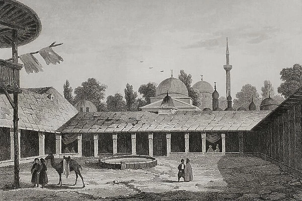 Ottoman Empire era. Caravanserai in Burgas