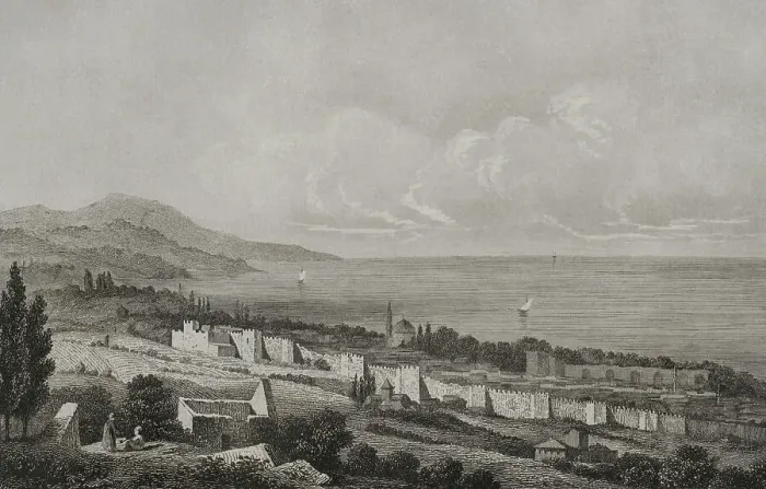 Framed Print : Ottoman Empire era. Turkey. Trabzon. Black Sea coastal city Framed Print : Ottoman Empire era. Turkey. Trabzon. Black Sea coastal city