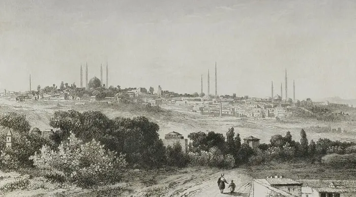 Framed Print : Ottoman Empire. Turkey. Adrianople - Panorama