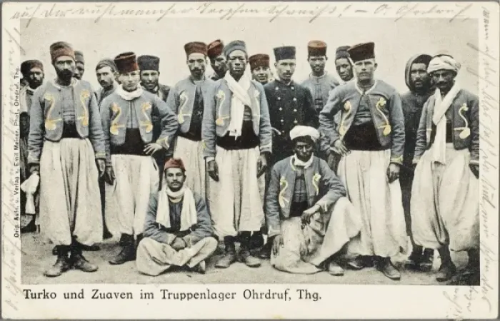 Framed Print : Ottoman soldiers in traditional costume Framed Print : Ottoman soldiers in traditional costume