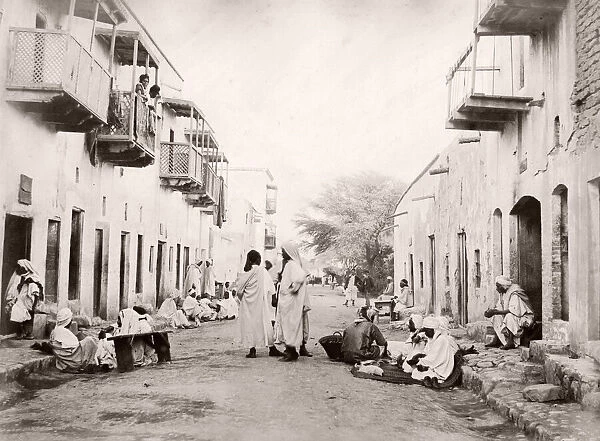 Ouled Nail street, Biskra Algeria, c. 1890 s