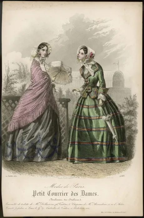 Framed Print : Outdoor Dress 1851 Framed Print : Outdoor Dress 1851