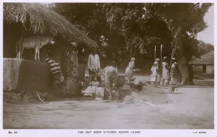Framed Print : Outdoor kitchen, Sierra Leone, West Africa Framed Print : Outdoor kitchen, Sierra Leone, West Africa
